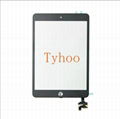 iPad Mini 1 & 2 Glass Digitizer Touch Screen IC Chip Flex Black Assembly