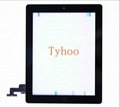 Glass Touch Screen Digitizer + Home Button Assembly for iPad 2 Black