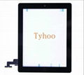 Front Panel Touch Screen Glass Digitizer Home Button Assembly For ipad 2 Black