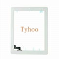 Front Panel Touch Screen Glass Digitizer Home Button Assembly For iPad 2 White