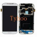 Touch Digitizer LCD Display with Frame for Samsung Galaxy S4 i337 i545 L720White