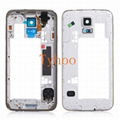 Middle Bezel Frame Camera Cover Back Housing For Samsung Galaxy S5 SV i9600 G900