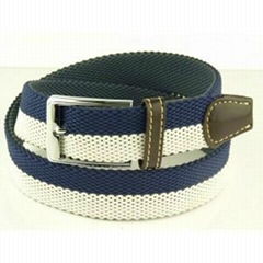 Fashion Elastic Fabric Woven Stretch Belt