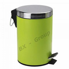 Colorful Square Trash Bin/Pedal Bin with Plastic Inner bucket