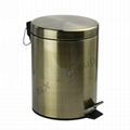 Kitchen stainless steel oval dust bin