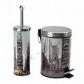 step bin and toilet brush set 1