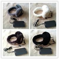 winter warm real lamb fur iPhone earmuff 