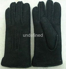 Classical double face leather gloves