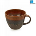 Handcrafted Studio Pottery Ceramic Mug Set In Coffee Brown 2