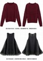 Euramerican fashionable sweater and vest skirt 3
