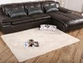 Modern Round Area Rug Shaggy Faux Fur Home Floor Mat Living Room Bedroom Carpet 