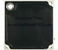 Rubber membrane filter plate