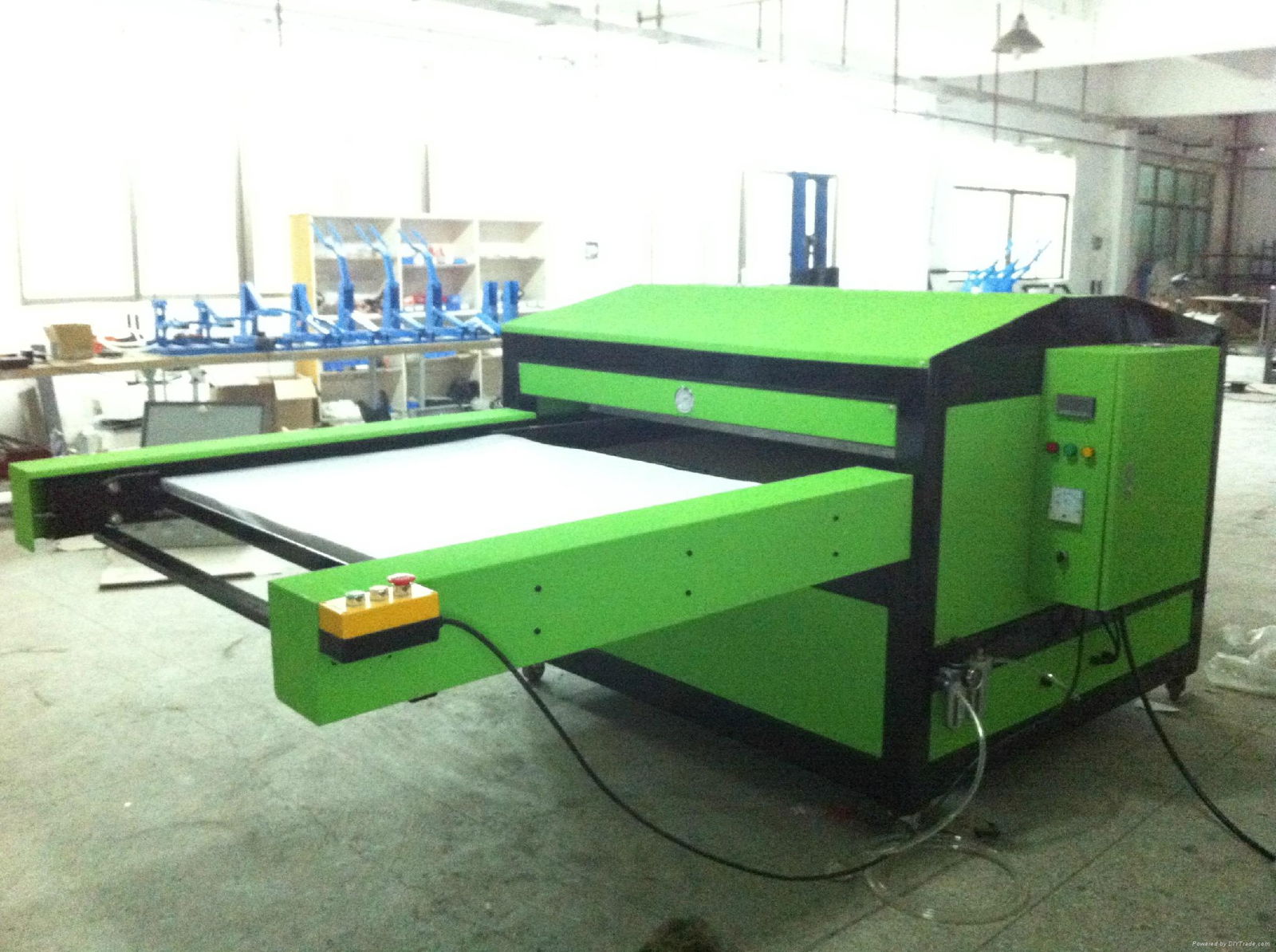 pneumatic large format sublimation heat press machine 80x100cm 4