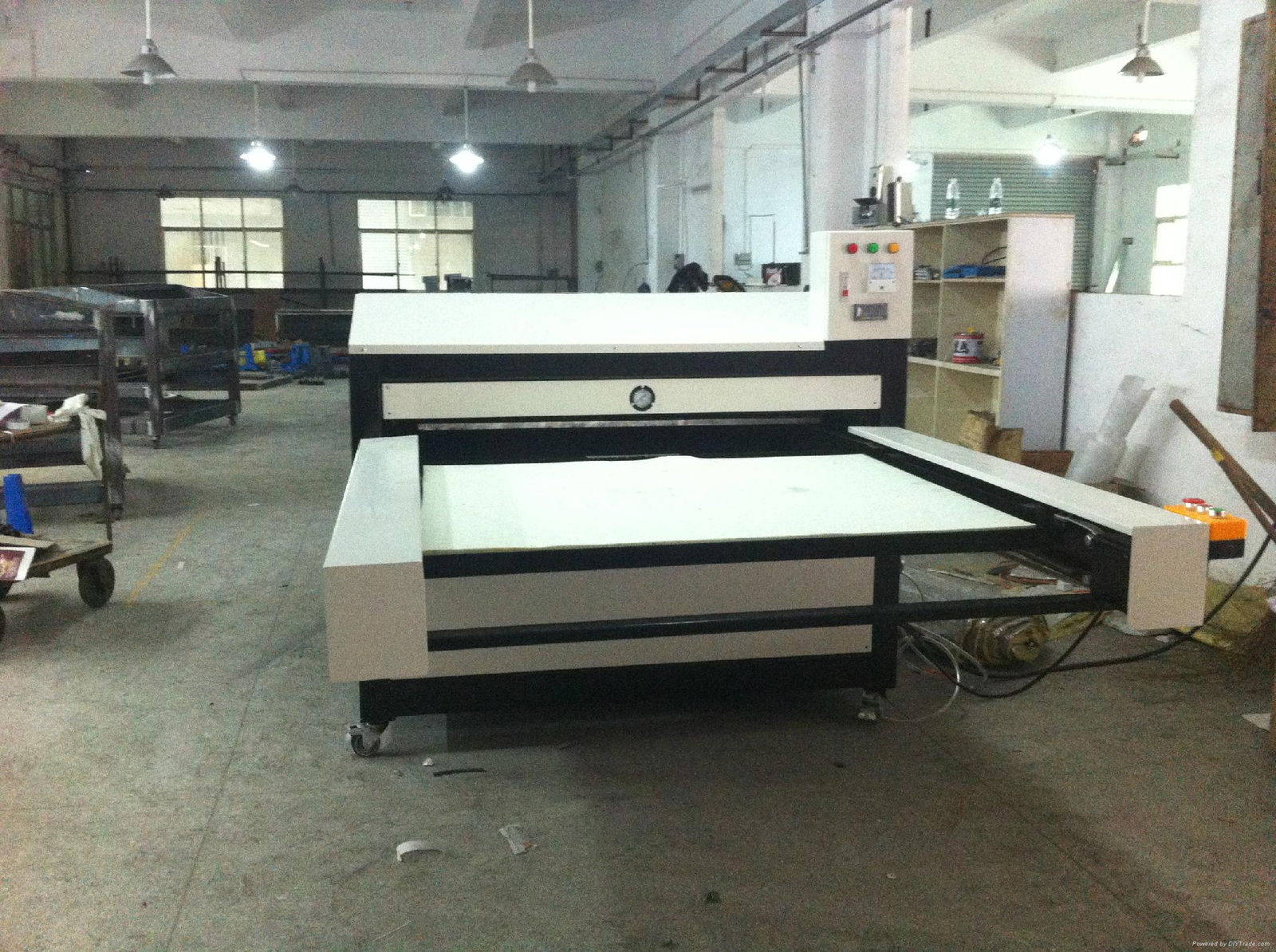 pneumatic large format sublimation heat press machine 80x100cm 5