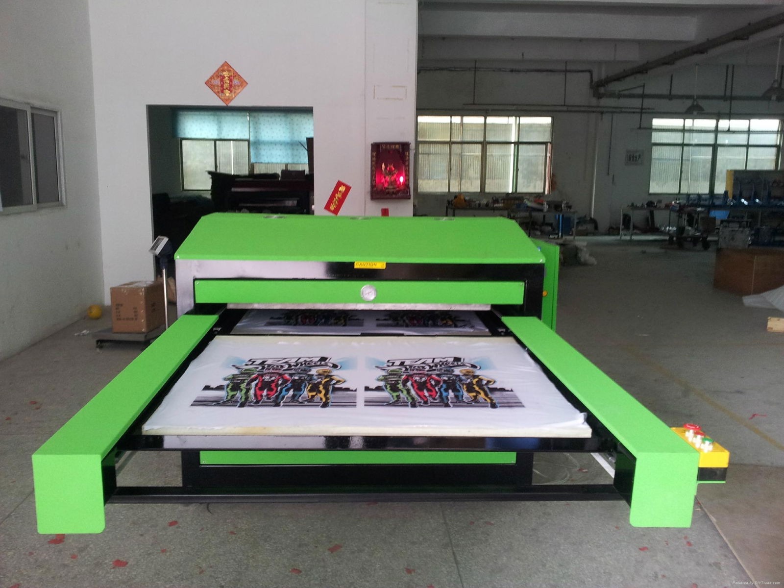 pneumatic large format sublimation heat press machine 110x160cm