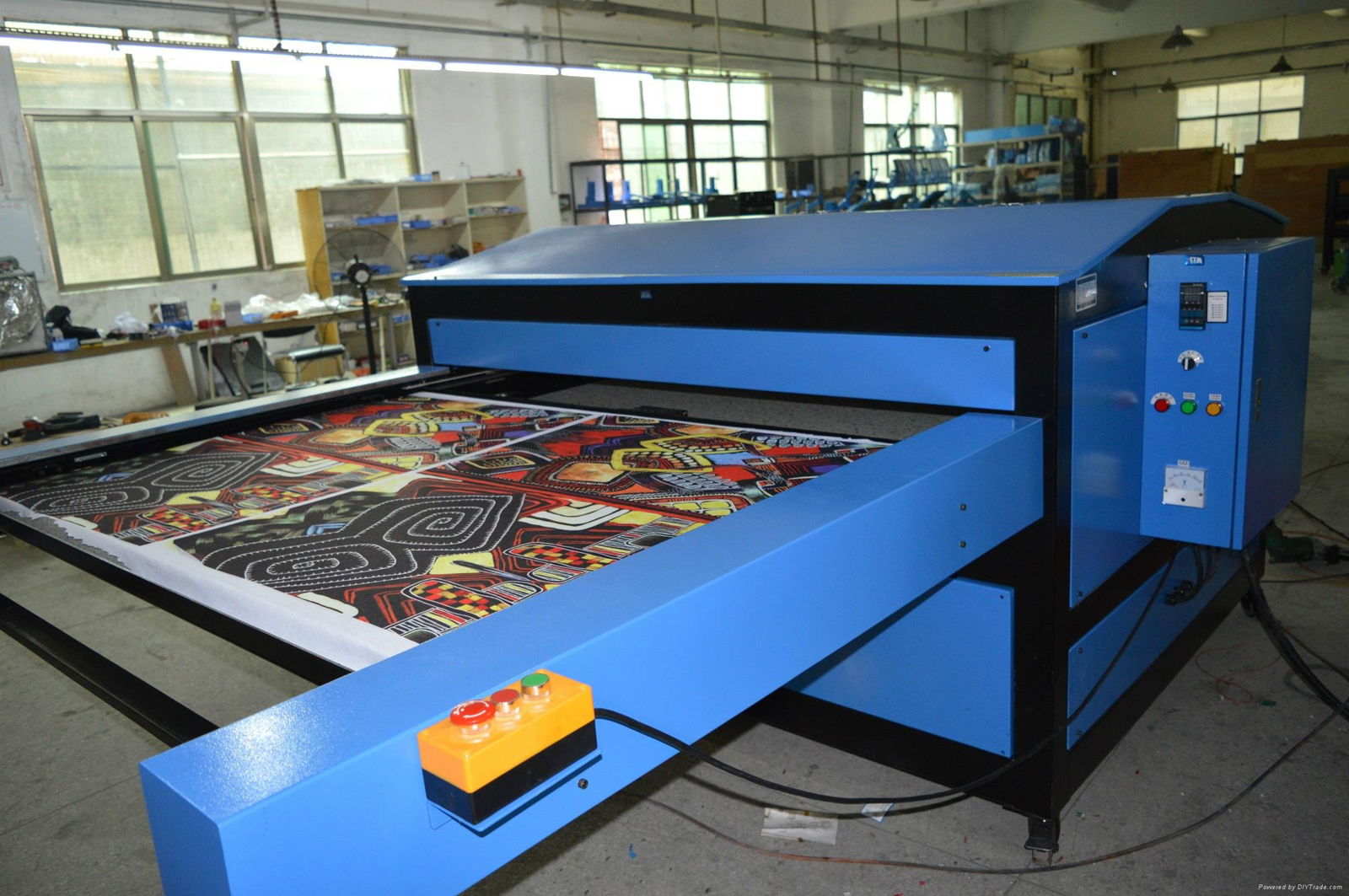 pneumatic large format sublimation heat press machine 110x170cm 2