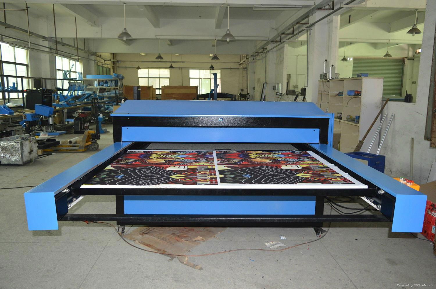 Hydraulic large format sublimation heat transfer machine 80x100cm 4