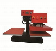 Korean style double stations pneumatic heat transfer machine
