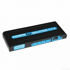 NEW Design 1X4 HDMI Splitter full HD splitter support 3D