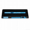 NEW Design 1X4 HDMI Splitter full HD splitter support 3D  3