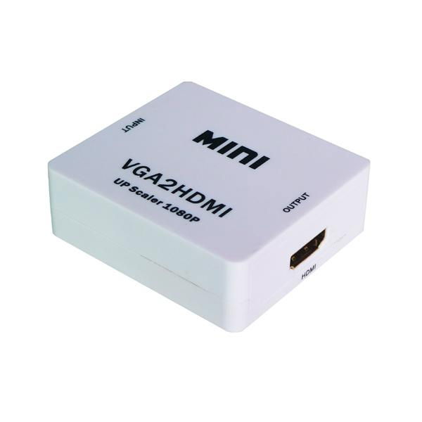 Mini VGA to HDMI Converter with Audio Scale Up 1080p 2