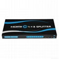 1x 8 HDMI Splitter 3D TV Supported 1 to