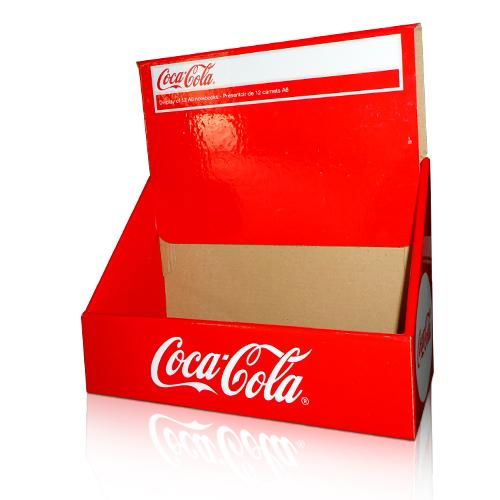 Cardboard Countertop Display Unit for Coke 2