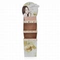 Cosmetic cardboard display rack corrugated promotion display stand