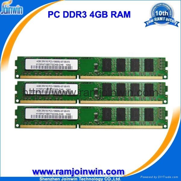 oem ddr3 4gb 1333mhz pc3-10600 dual module ram for desktop 4