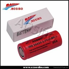 Aosibo IMR26650 4000mah 65A HIgh Discharge 3.7V Rechargeable Battery 