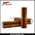 aosibo 18650 2600mah 20a high drain battery for smoktech 3