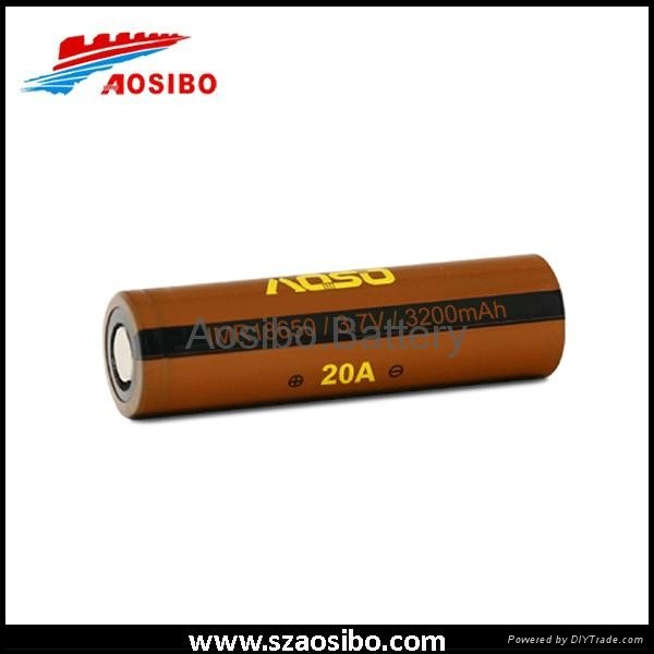 aosibo 18650 3200mah 20a high drain battery for eleaf