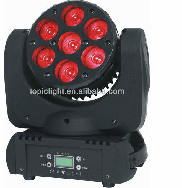 7pcs 12W 4in1 120W RGBW led moving head stage light 3