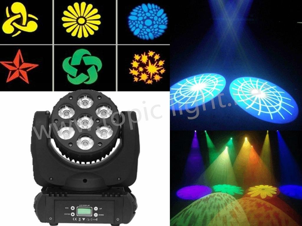 7pcs 12W 4in1 120W RGBW led moving head stage light 2