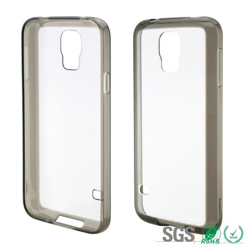 Samsung Galaxy S5 G900 PC phone case TPU Frame back case cover 2