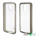 Samsung Galaxy S5 G900 PC phone case TPU Frame back case cover 2