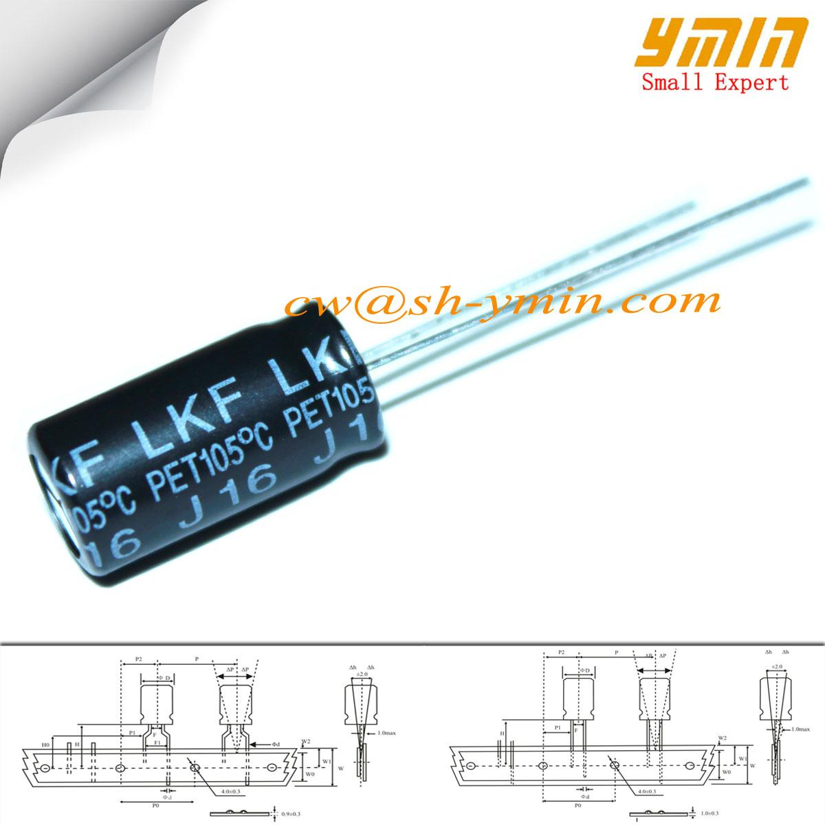 63V 330uF Capacitor  LK 105C 6000 ~  8000 Hrs Radial Electrolytic Capacitor 3