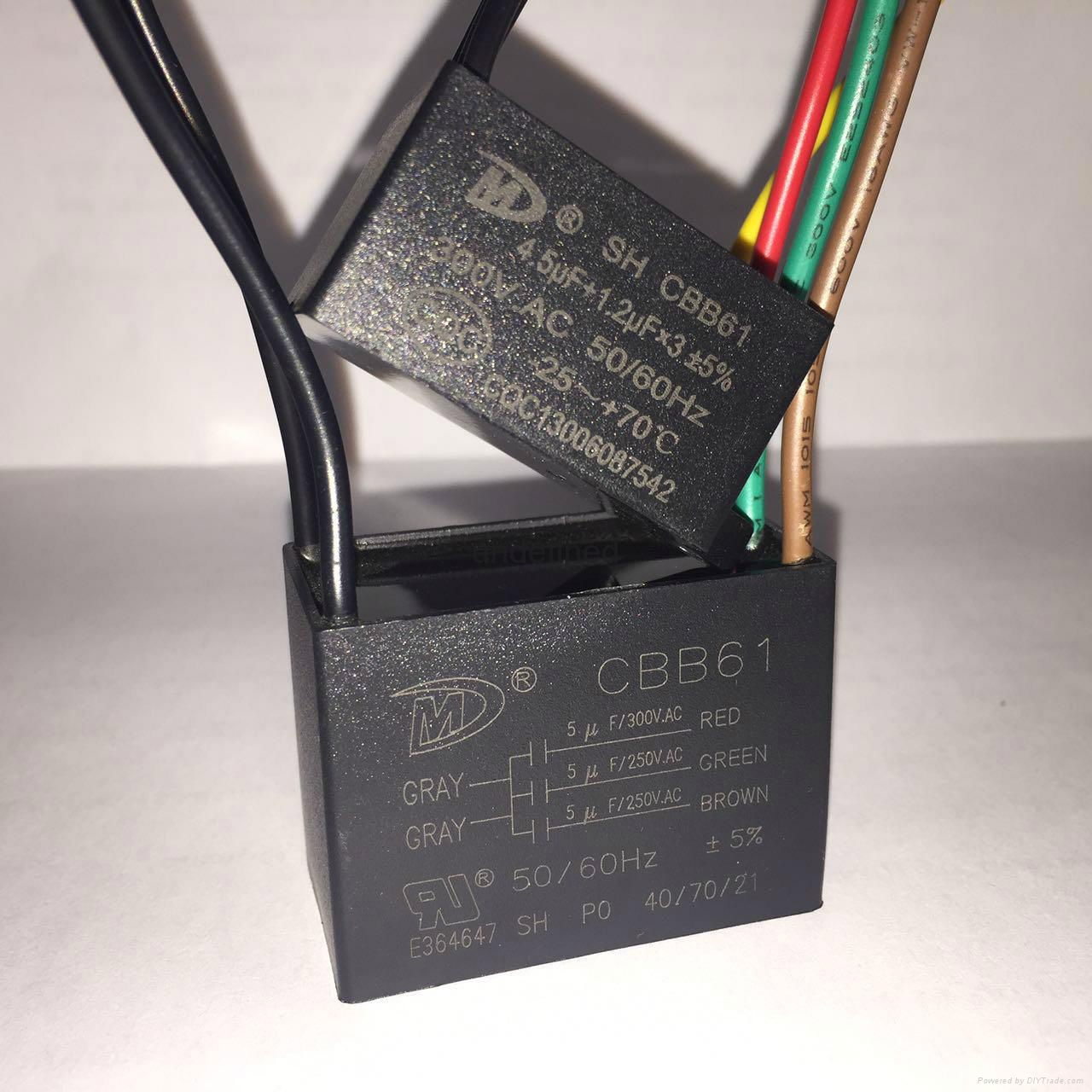 【New product】Cbb61 Motor Capacitor for Speed Adjustment with UL VDE CQC TUV Cert 5