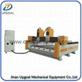 New  Double Z-axis Double Heads Stone CNC Carving Machine with Steel Table