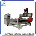 500*1000mm Flat Cylinder CNC Carving Machine with 2 Spindles 2 Rotary Axis