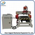500*1000mm Flat Cylinder CNC Carving Machine with 2 Spindles 2 Rotary Axis