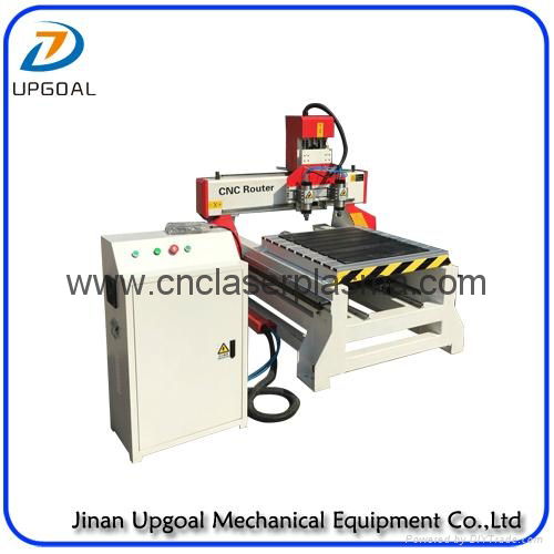 500*1000mm Flat Cylinder CNC Carving Machine with 2 Spindles 2 Rotary Axis 4