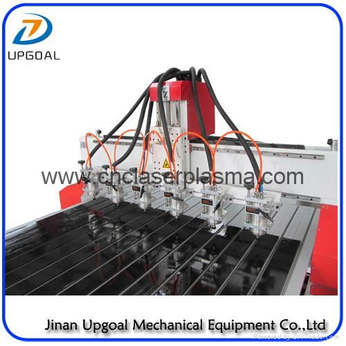 6 Spindle Heads Wood Relief CNC Router with 1300*1800mm Working Area Servo Motor 3