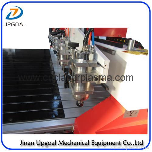6 Spindle Heads Wood Relief CNC Router with 1300*1800mm Working Area Servo Motor 4