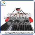 6 Spindle Heads Wood Relief CNC Router with 1300*1800mm Working Area Servo Motor