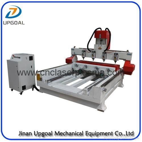 4 Spindles 4 Rotary Axis Cylinder Flat Wood Carving Machine with NK105 Control