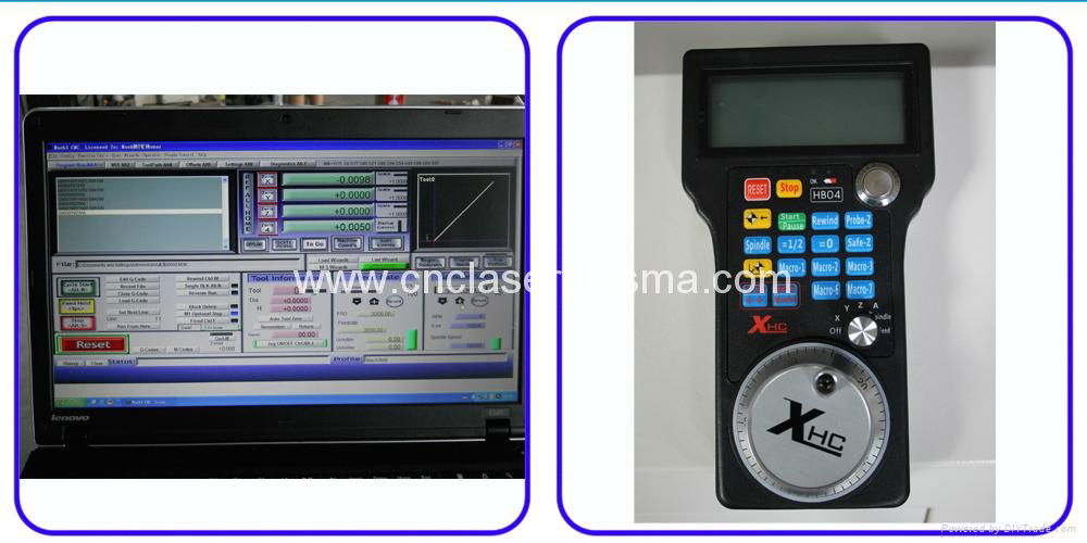 Mach3 4 axis offline control system with wireless handwheel