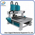 4 Axis Two Heads CNC Wood Carving Machine with DSP Offline Control