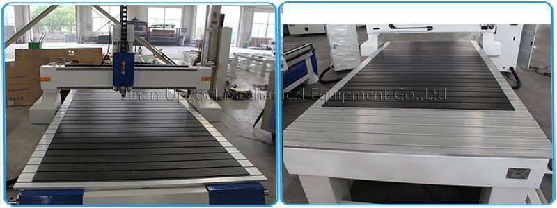 Transverse aluminum alloy T slot working table