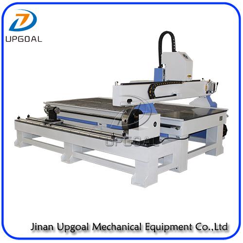 4 Axis CNC Engraving Machine with Vacuum Table /Removable Rotary Axis Holder 2